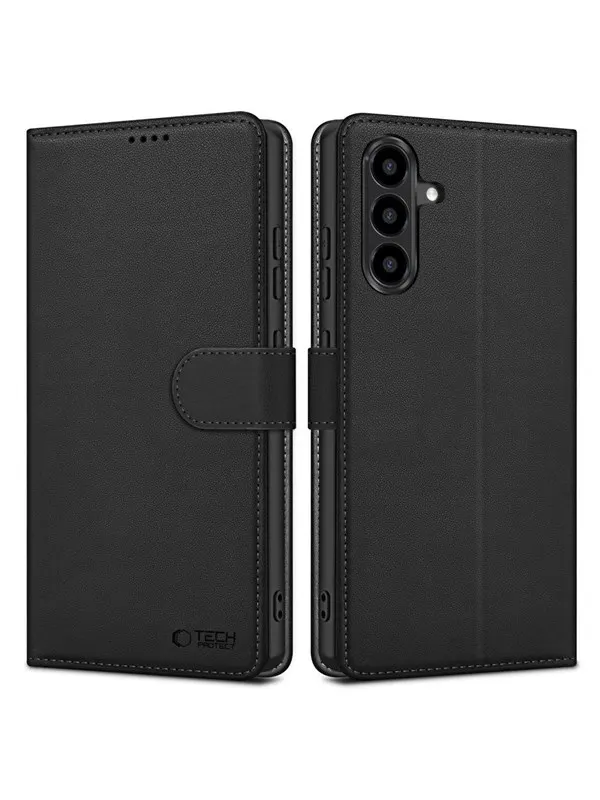 Tech-Protect Wallet Case for Samsung Galaxy A36 5G - Matte Black