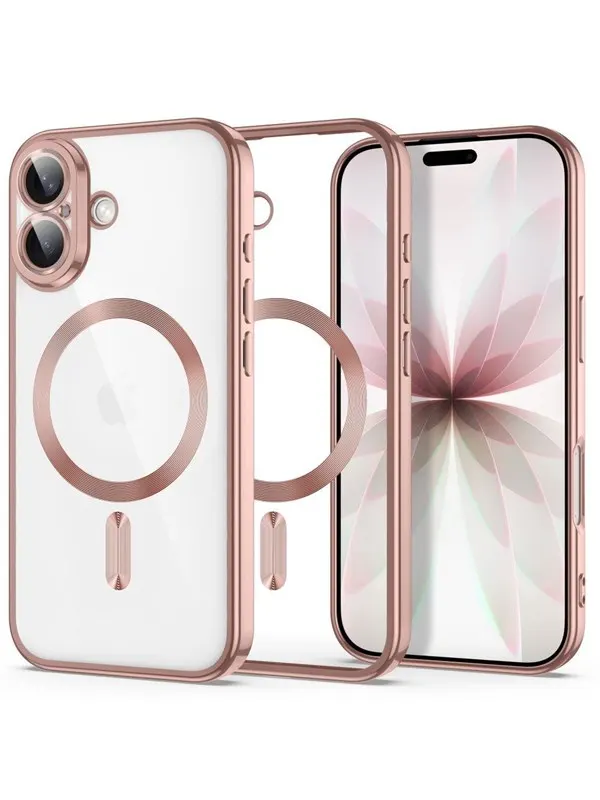 Tech-Protect MagFlex Case for iPhone 17 - Transparent Pink