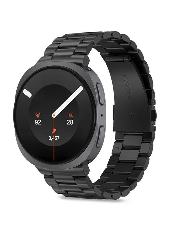 Tech-Protect Stainless Steel Bracelet for Samsung Galaxy Watch 8/9 - 40/44/46mm - Black