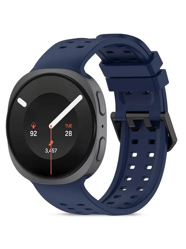 Tech-Protect Silicone Air Strap for Samsung Galaxy Watch 8/9 - 40/44/46mm - Navy Blue