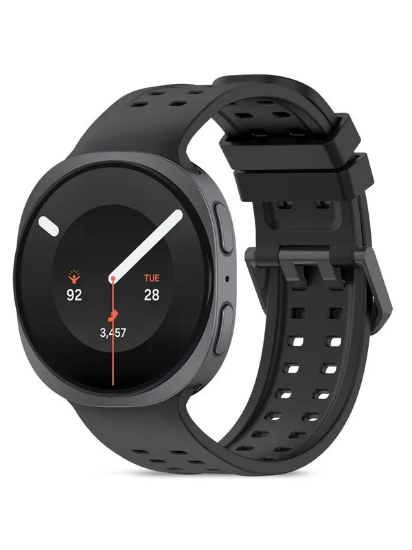 Tech-Protect Silicone Air Strap for Samsung Galaxy Watch 8/9 - 40/44/46mm - Black
