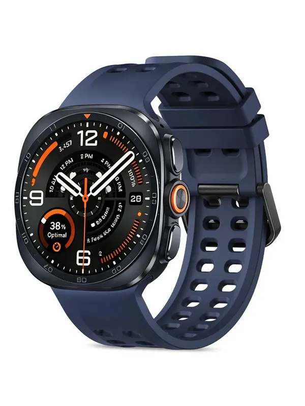 Tech-Protect Silicone Air Strap for Samsung Galaxy Watch Ultra/Ultra2 47mm - Navy Blue