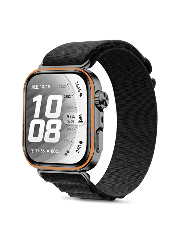 Tech-Protect Nylon Pro Strap for Huawei Watch Fit 3 / 4 / 4 Pro / 5 / 5 Pro - Black