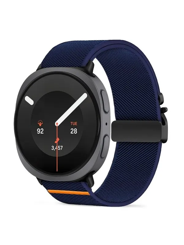 Tech-Protect Nylon Clasp Strap for Samsung Galaxy Watch 8/9 - 40/44/46mm - Navy Blue