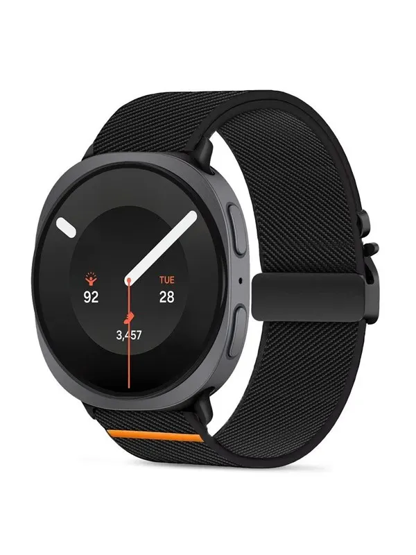 Tech-Protect Nylon Clasp Strap for Samsung Galaxy Watch 8/9 - 40/44/46mm - Black
