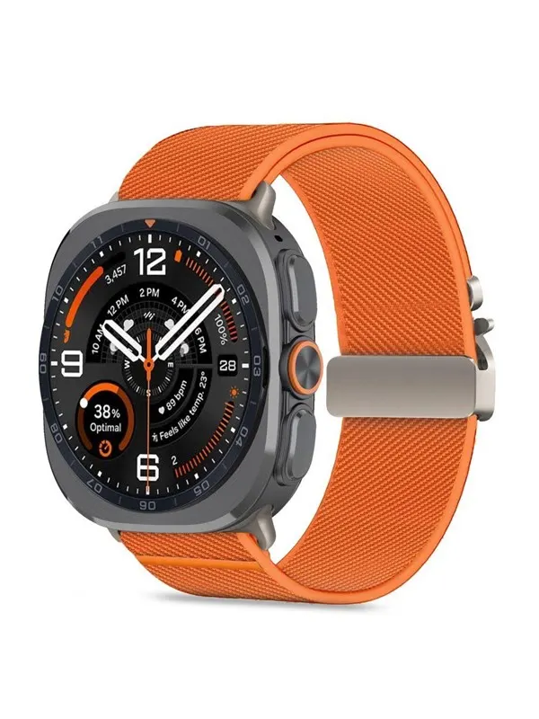 Tech-Protect Nylon Clasp for Samsung Galaxy Watch Ultra/Ultra2 47mm - Orange