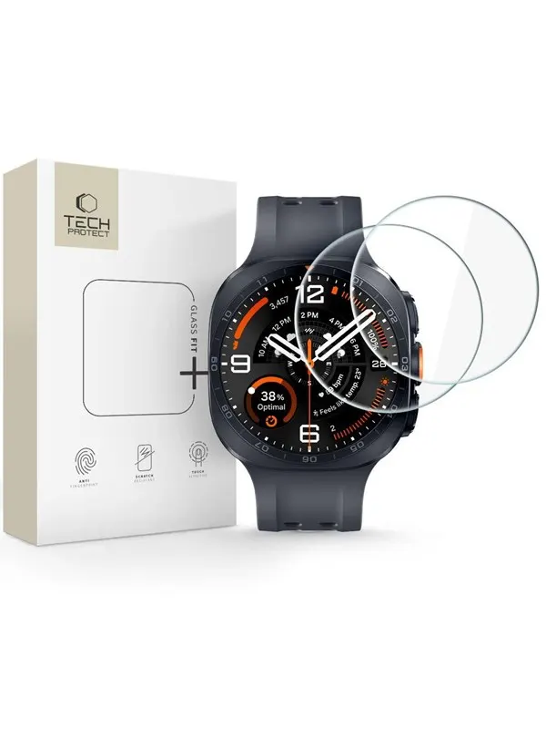 Tech-Protect Glass Fit+ 2-Pack Tempered Glass for Samsung Galaxy Watch Ultra/Ultra2 2 47mm