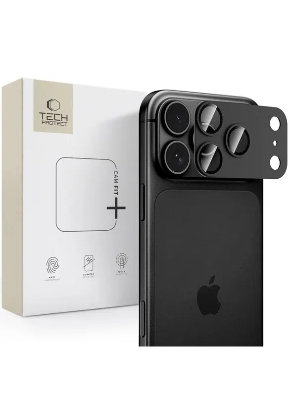 Tech-Protect Camfull Fit+ Camera Cover for iPhone 18 Pro Max - Black