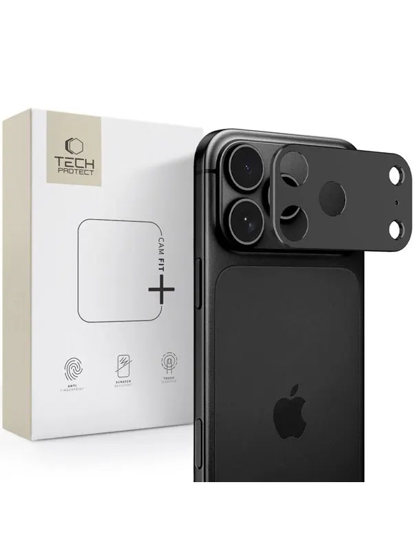 Tech-Protect Camalloy Fit+ Camera Cover for iPhone 18 Pro - Black