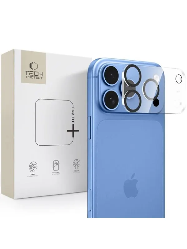 Tech-Protect Cam Fit+ Camera Cover for iPhone 18 Pro - Clear