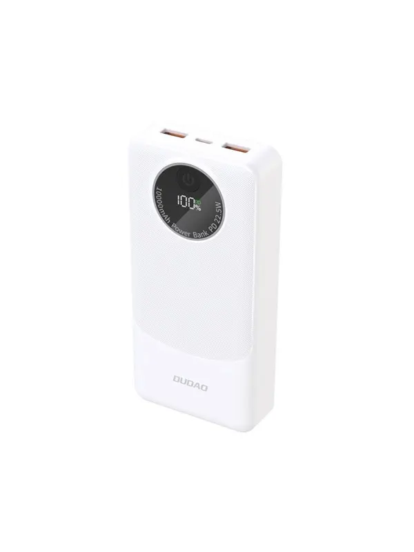 Dudao K12Pro Power Bank 22.5W PD 20000mAh USB-A USB-C - White