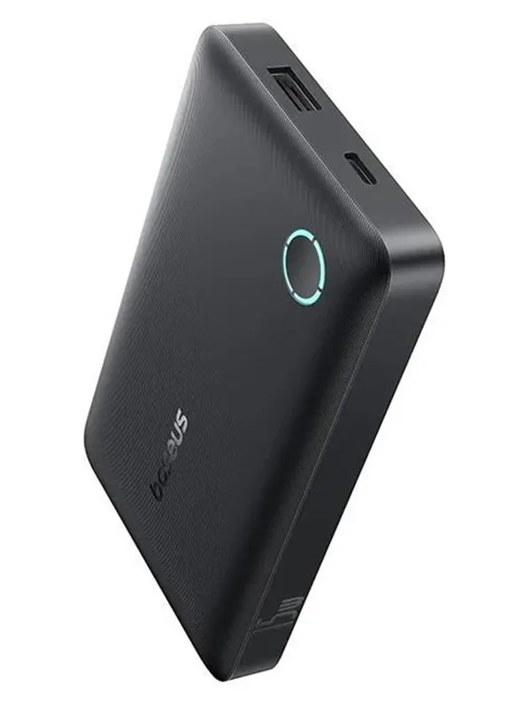 Baseus EnerFill FP11 Power Bank 10000mAh 15W (with black Simple USB-C - USB-C 20V/3A 30cm cable) - black - 10000 mAh