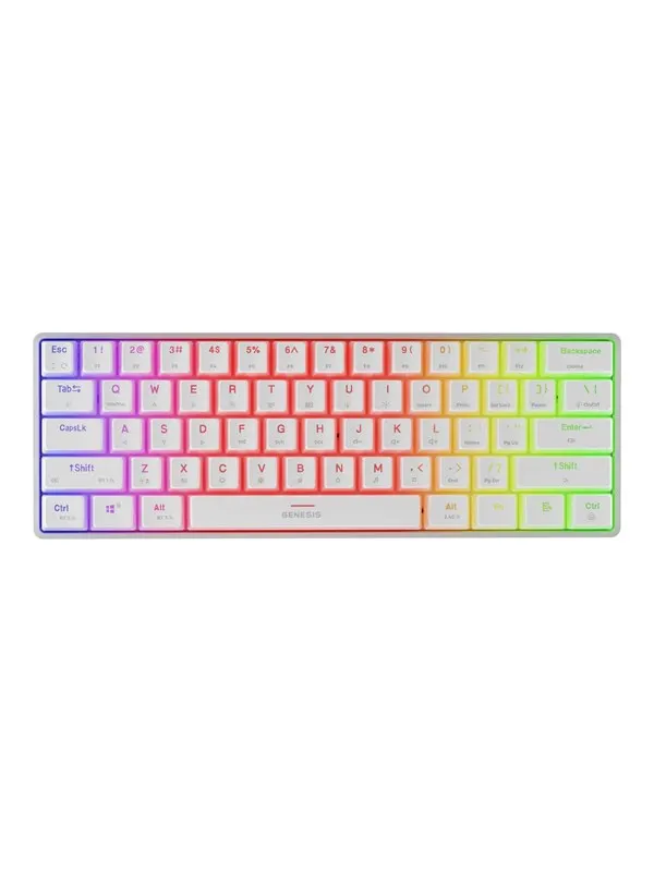 Genesis Thor 660 G2 RGB - Gaming Tangentbord - Engelska (US) - Vit