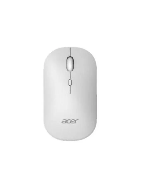 Acer AMR130 - mouse - 2.4 GHz Bluetooth 5.2 - white - Mouse - Optisk LED - 4 knappar - Vit