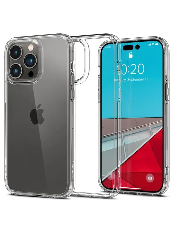 Spigen Crystal Hybrid - crystal clear - iPhone 14 Pro Max