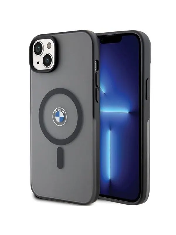 BMW Signature MagSafe Case for iPhone 14 Plus/15 Plus - Black