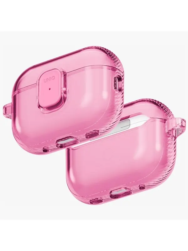UNIQ Glase Pro Case for AirPods Pro 3 Lock Case - Clear Pink