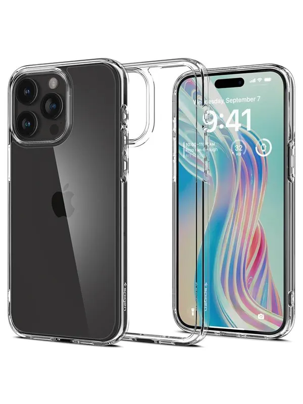 Spigen Crystal Hybrid - crystal clear - iPhone 15 Pro