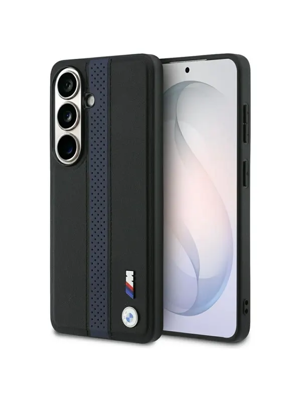 BMW Perforated Stripe Logo MagSafe Case for Samsung Galaxy S26 - Blue