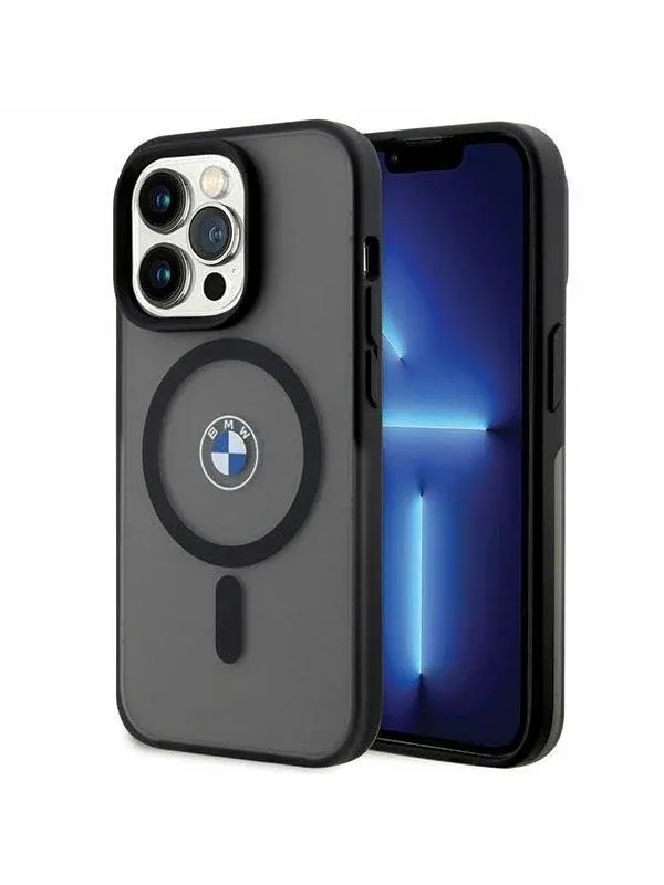 BMW Signature MagSafe Case for iPhone 14 Pro Max - Black