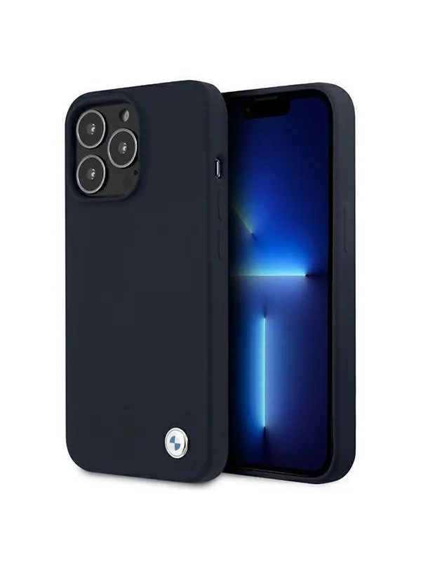 BMW Silicone Signature Case for iPhone 13 Pro Max 6.7" - Navy Blue