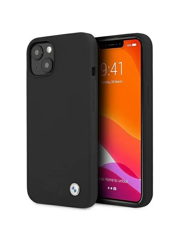 BMW Silicone Signature Case for iPhone 13 - Black