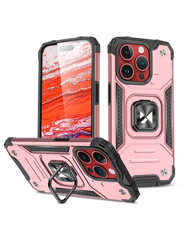 Wozinsky Ring Armor iPhone 15 Pro iPhone 15 Pro Ring Armor Case - Gold