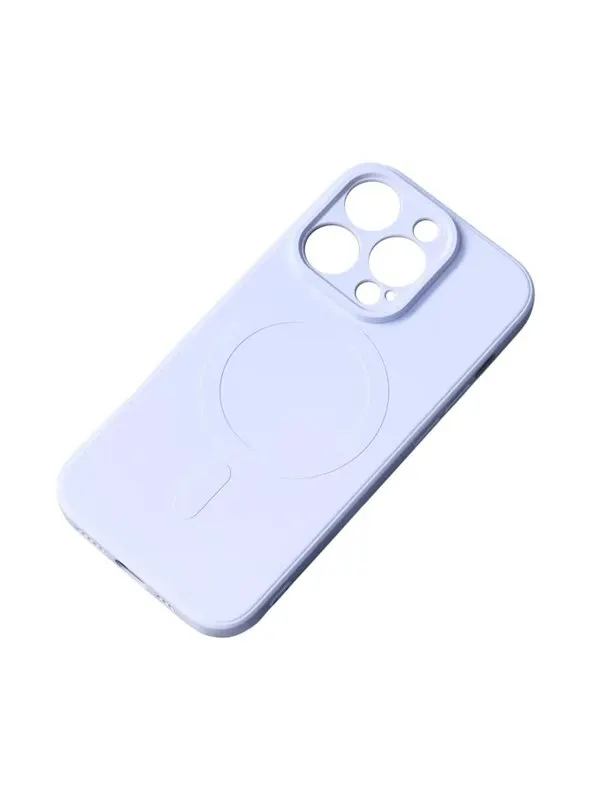 Hurtel MagSafe Compatible Silicone Case for iPhone 15 Plus Silicone Case - Blue
