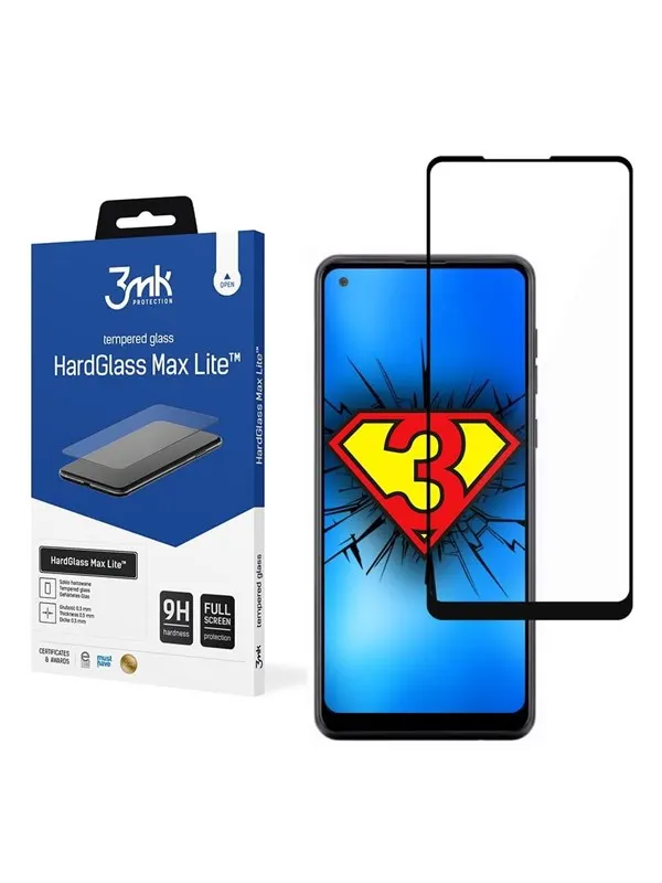 3mk Samsung Galaxy A21s - HardGlass Max Lite™