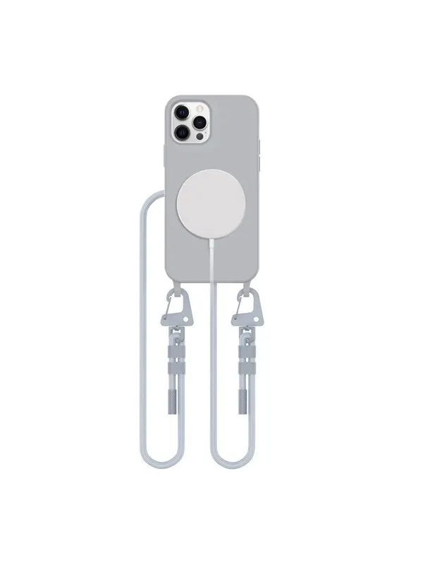 Tech-Protect MagNecklace MagSafe Case for iPhone 12 / 12 Pro - Gray