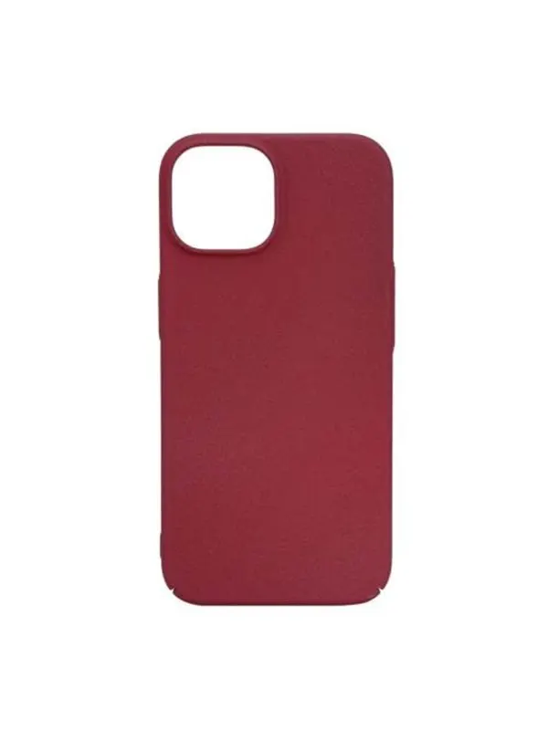 Essentials Sand Bursted Cover Burgundy - iPhone 15