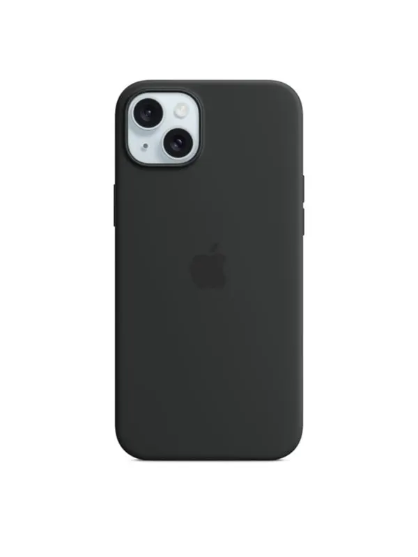 Apple iPhone 15 Plus Silicone Case with MagSafe - Black