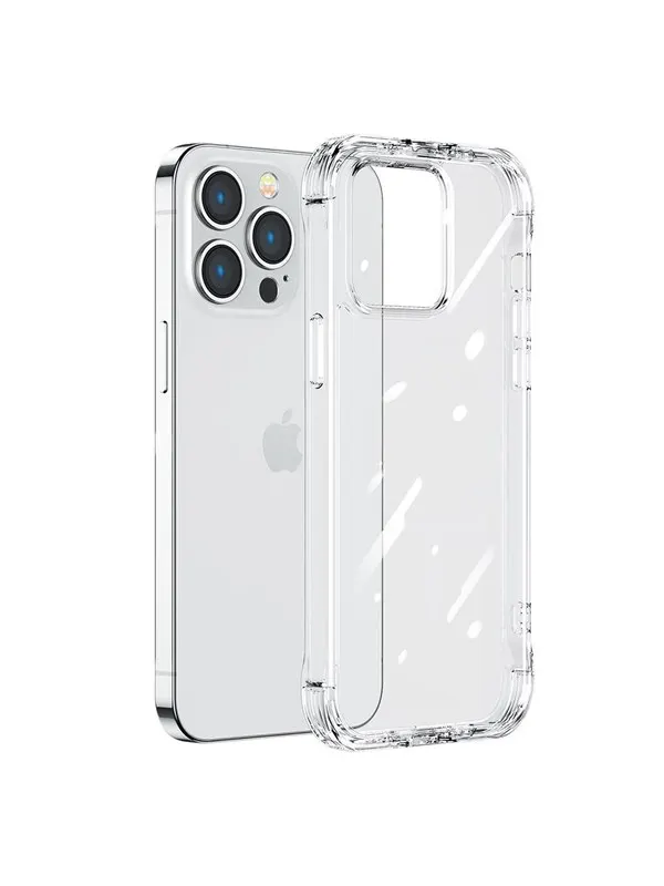 Joyroom Defender Series Case Cover for iPhone 14 Plus Armored Hook Cover Stand Clear (JR-14H3)