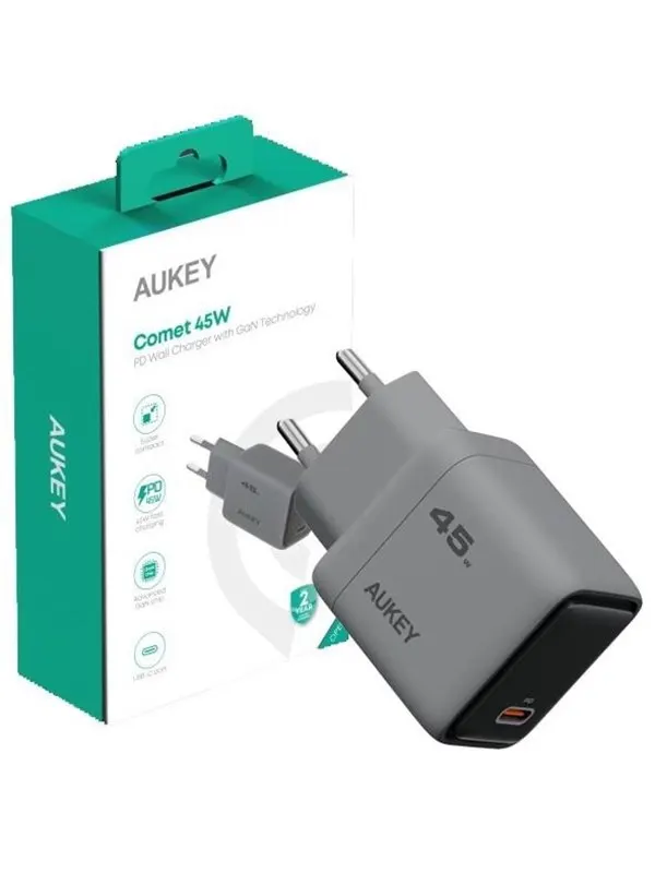 Aukey PA-C2 Comet 45W PD Wall Charger with GaN Technology