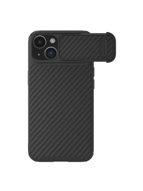 Nillkin  Synthetic Fiber S Case iPhone 14 Plus Case with Camera Cover Black