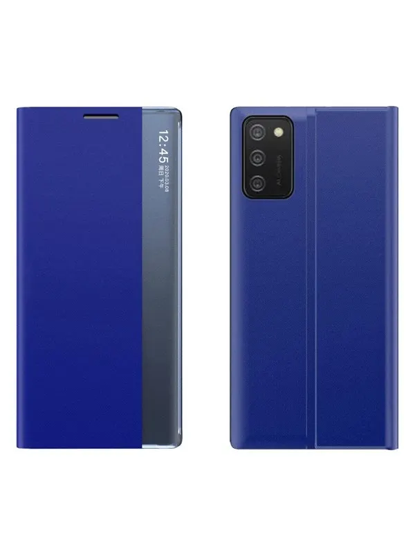 Hurtel New Sleep Case Cover with a Stand Function for Samsung Galaxy A03s (166.5) Blue