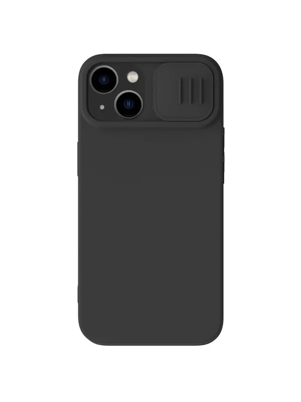 Nillkin CamShield Silky Silicone Case iPhone 14 Plus Case with Camera Cover Black
