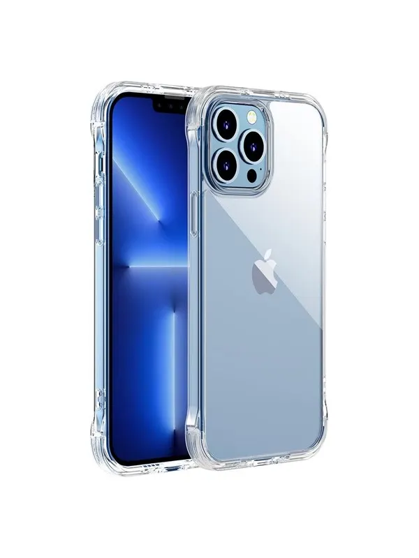 Joyroom Defender Series case for iPhone 13 Pro Max rugged housing with hooks kickstand transparent (JR-BP956)