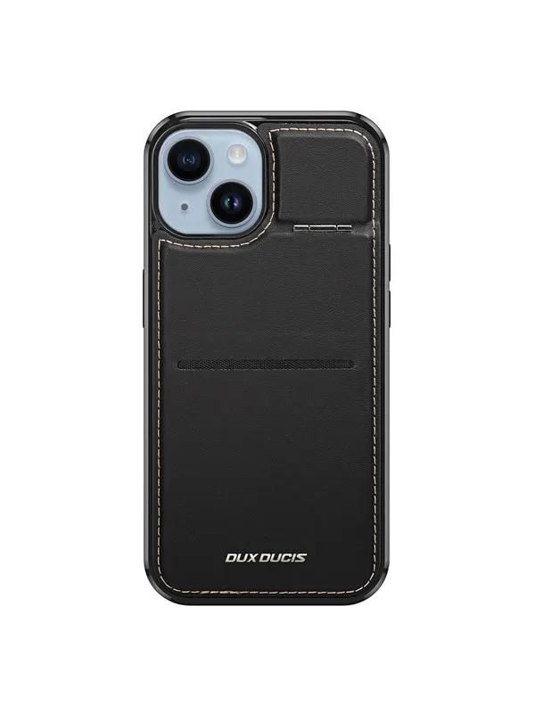 Dux Ducis Rafi Mag Wallet Case with 3-in-1 Stand for iPhone 14 Plus with MagSafe and RFID Lock - Black