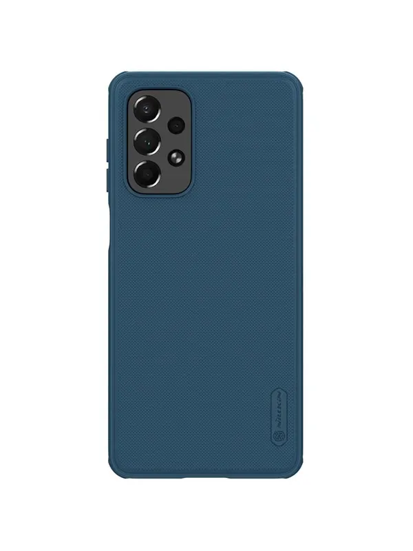 Nillkin Super Frosted Shield Pro Rugged Case Cover for Samsung Galaxy A73 Blue