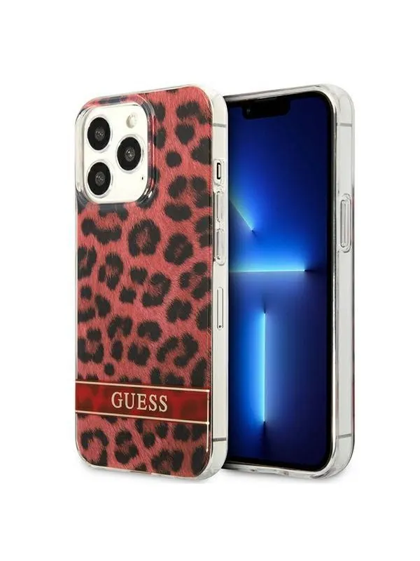 GUESS GUHCP13LHSLEOR iPhone 13 Pro / 13 6.1" red/red hardcase Leopard