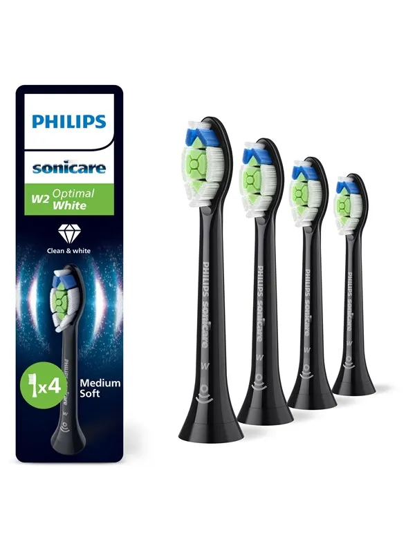 Philips Borsthuvuden Sonicare Optimal White - 4 pcs - Black