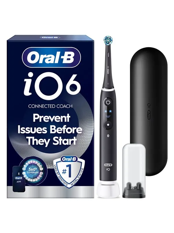 Oral-B eltandborste iO6 Black Lava + 1 Extra Refill