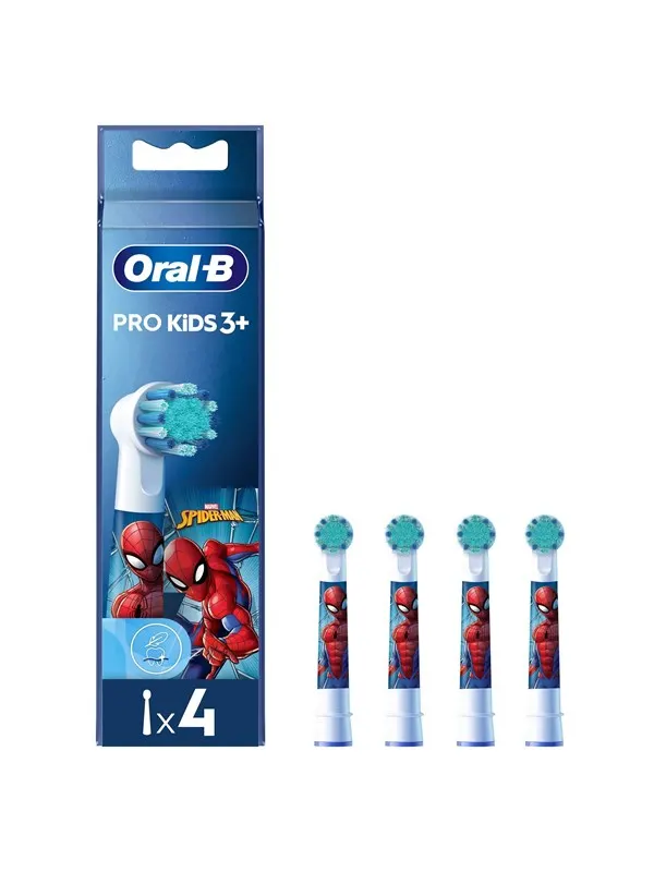 Oral-B Borsthuvuden Spiderman Kids3+ - 4 pcs