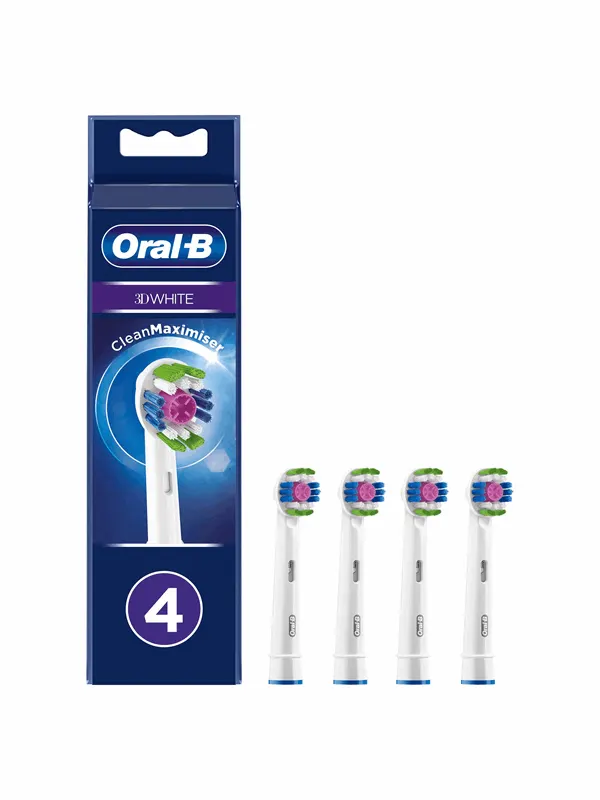Oral-B Borsthuvuden 3D White Borsthuvuden, 4-pack