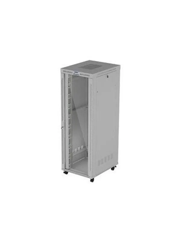Lanberg FF01 series - rack - 800 x 1000 flat pack with glass door LCD - 47U
