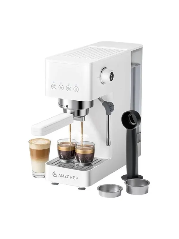 AMZCHEF CE-EM3131-WT Piston Coffee Maker