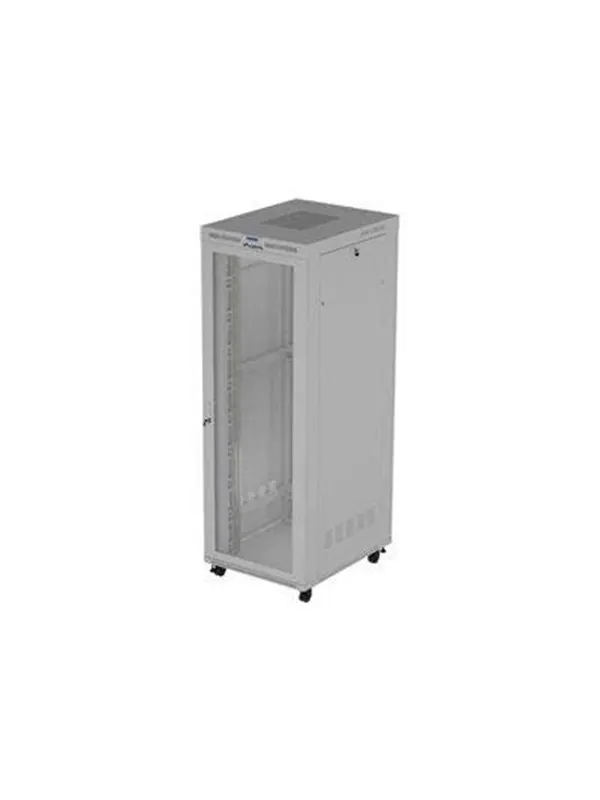 Lanberg FF01 series - rack - 800 x 1000 flat pack with glass door LCD - 47U