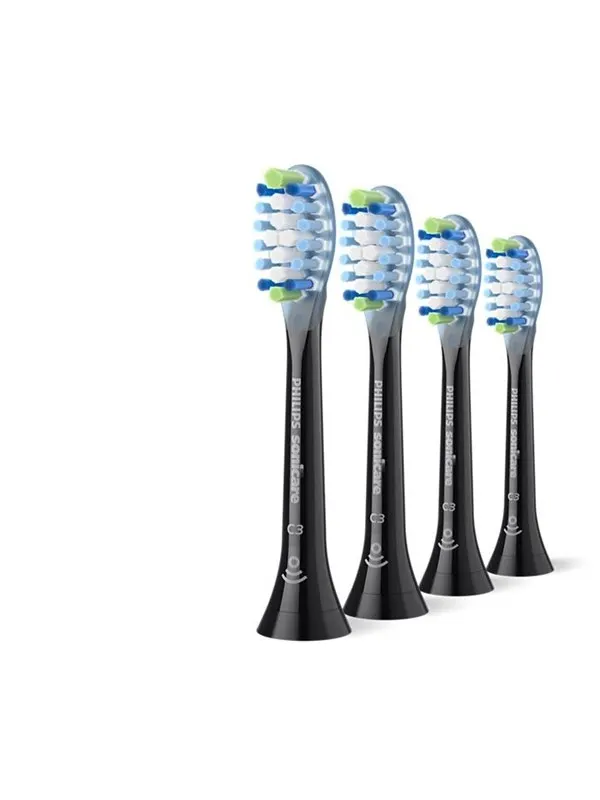 Philips Borsthuvuden Sonicare Premium Plaque Defence- black - 4pcs