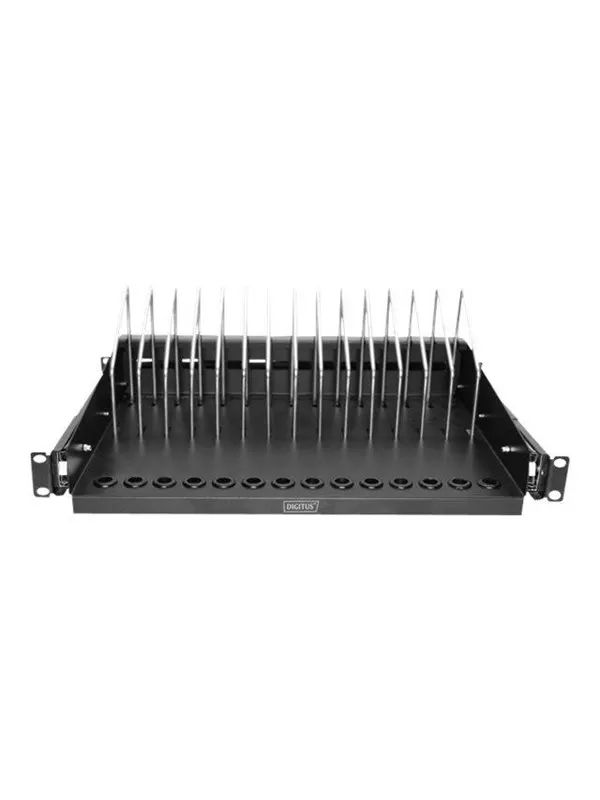 DIGITUS 1U - Extendible Shelf for Tablets/Notebooks/Smartphones